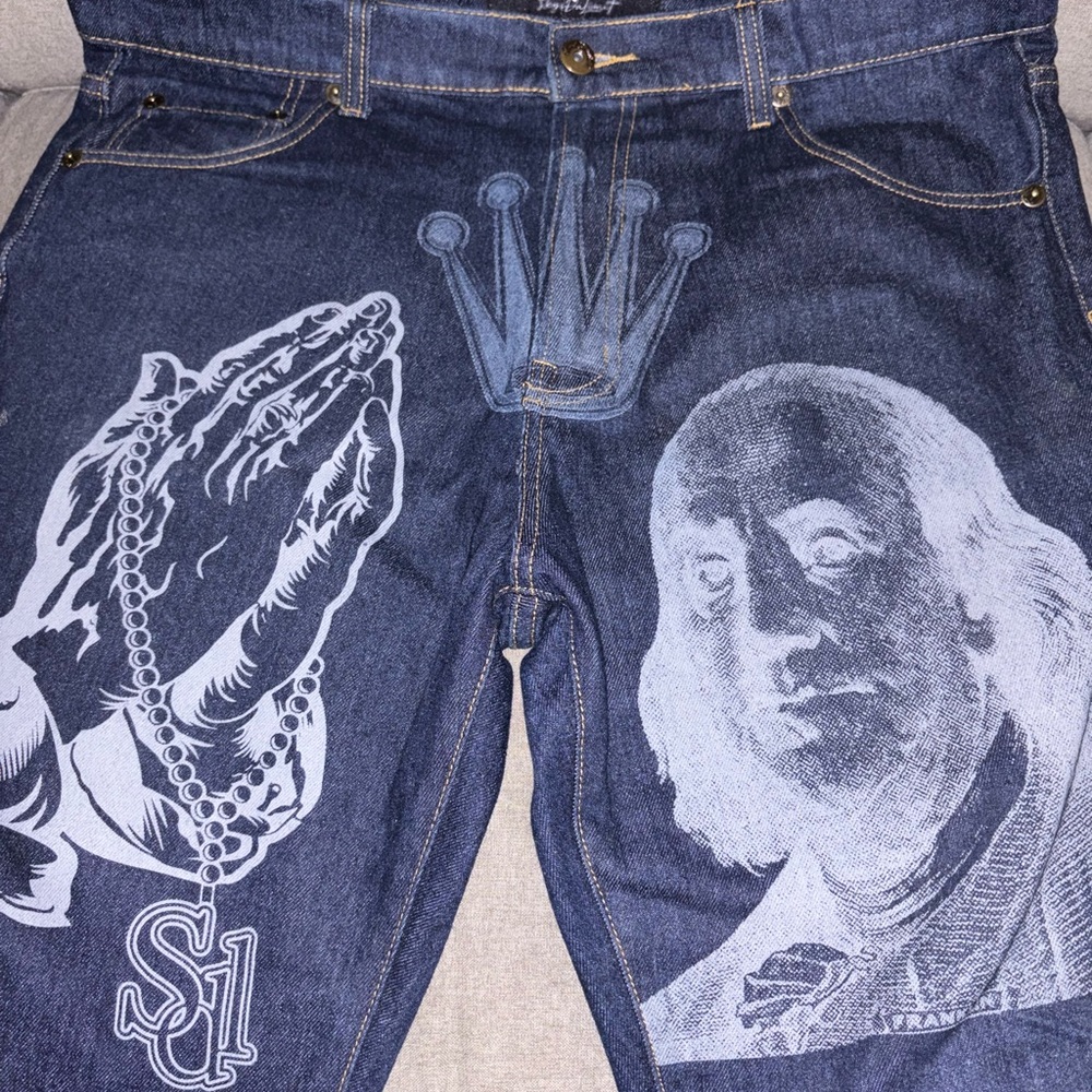Unique Graphic Denim Jeans